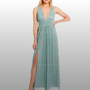Gianni Bini Blue Shimmer Formal Dress